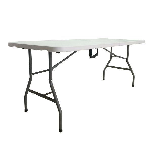 Tavolo pieghevole in HDPE bianco